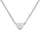 thumbnail image 1 of Collar Inicial de Corazón Uxcell para Mujeres, Cadena de Acero Inoxidable Baño de Oro de 18K, Collar Personalizado con Letra S para Regalos de Joyería para Mujeres, Tono Plateado, 1 of 6