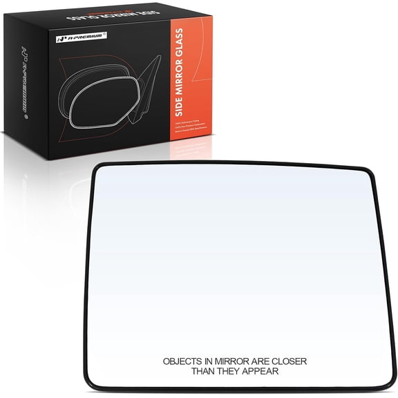 A-Premium Right Passenger Side Upper Non-Heated Mirror Glass with Backing Plate - Compatible with Ford F-150 F150 2007-2014 - Towing Mirror Convex