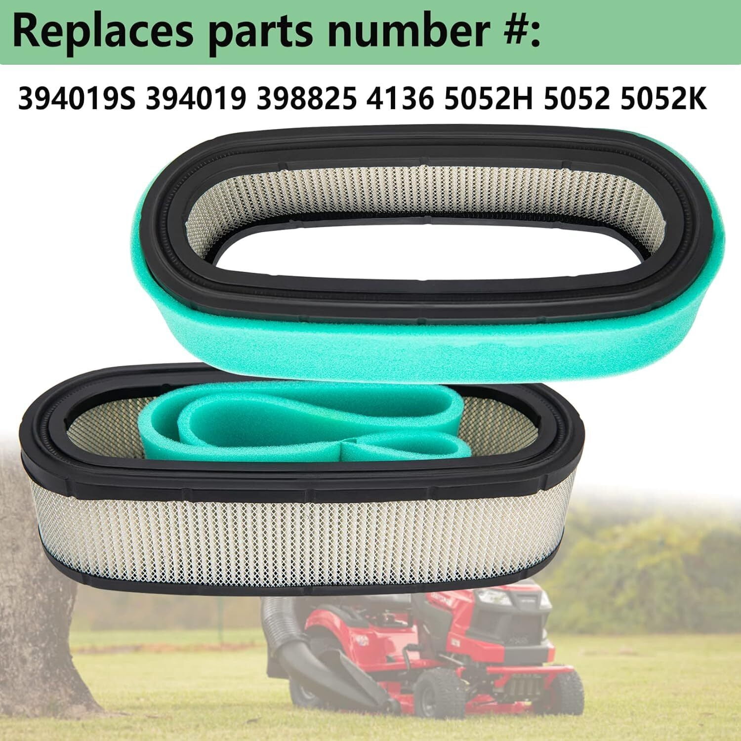 Filtro Aria Briggs & Stratton Filtro Aria E Pre-filtro Per Motori Briggs & Stratton - Compatibile Con Modelli 394019, 398825, 272490 Prefiltro Motore Tosatore - Foto 8