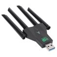 thumbnail image 1 of Adaptador De Red Inalámbrica, 4 Antenas Plug And Play Adaptador WiFi USB Señal Estable 1300 Mbps Para Wins XP 7 8 8.1 10 11, 1 of 7