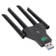 thumbnail image 1 of Adaptador De Red Inalámbrica, 4 Antenas Plug And Play Adaptador WiFi USB Señal Estable 1300 Mbps Para Wins XP 7 8 8.1 10 11, 1 of 7