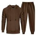 thumbnail image 5 of SNOWSONG Mens Sweat Suits 2 Piece Set, Mens Fall / Winter Sports Leisure Sweatshirt + Pants Set, Men Clothing Set, Big and Tall Track Suits for Men 1PC Sweatshirt + Pant D L, 5 of 6