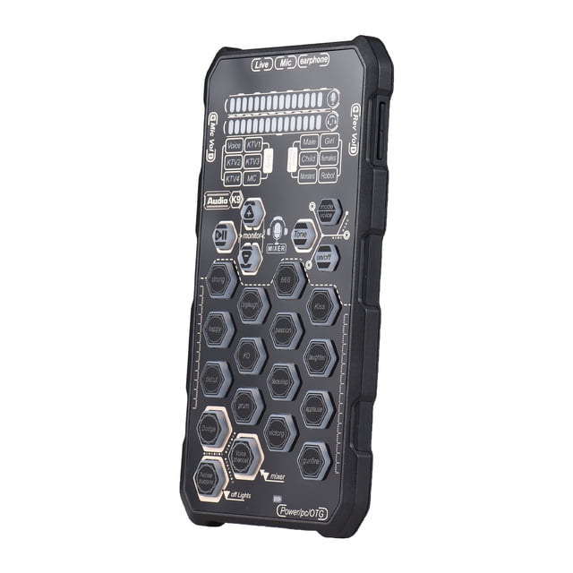 Carte Son Compacte Taille 6 Modes de Son Différents pour Écouter de la Musique Chanter Enregistrer