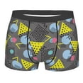 thumbnail image 5 of Uemuo Geometric Pattern Men's Boxer Briefs,Trunk Anti-Chafing,Comfortable, Durable, and Stylish Underwear-XX-Large, 5 of 9
