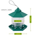 thumbnail image 4 of Comedero para pájaros colgante con forma hexagonal, resistente al agua, para atraer pájaros, decoración de jardín, 4 of 9