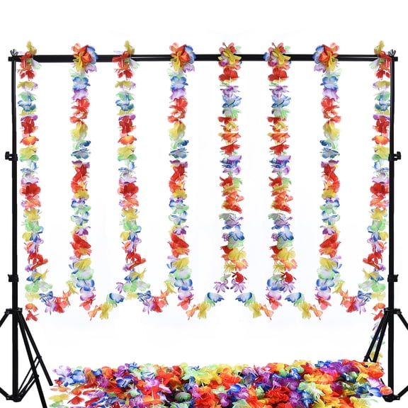 NUOLUX Hawaiian Flower Garland Tropical Party Decorations Luau Wreath Floral Banner Bunting Beach Wedding Supplies