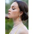 thumbnail image 2 of Gemma Azzurro Sterling Silver Simulated Yellow Stone Chandelier Earrings, 2 of 4
