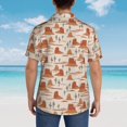 thumbnail image 4 of Fotbe Western Desert Nature Landscape Camisa Hawaiana para Hombre Unisex – Camisa Casual de Verano con Botones de Manga Corta de Algodón y Lino,XX-Large, 4 of 7