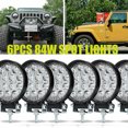 thumbnail image 2 of 6PCS LED Work Light SPOT Lights For Truck Off Road Tractor ATV Round 84W 4inch, 2 of 7