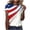 White [1], variant on qucoqpe Patriotic 4th of July Shirts for Women Flag Print Crewneck Short Sleeve Independence Day Tops Summer Graphic Tees