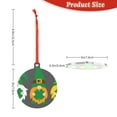 thumbnail image 3 of Pofeuu Spring St Patrick’S Day Irish Gnomes Print Christmas Decorations Christmas Ornaments Round Acrylic Flat Hanging Pendant Xmas Hanging Decoration-Round Shape, 3 of 7