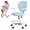 Blue, variant on TidBay Children Study Chair with Adjustable Footrest & Flip Arm, Kids Computer Chair , 360-degrees Swivel Mesh Office Chair for Home Bedroom Learning Room