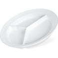 thumbnail image 4 of Carlisle KL20302 Kingline White 3-Compartment Plate - Dozen, 4 of 7