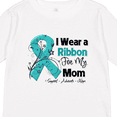 thumbnail image 4 of Inktastic Mom Ovarian Cancer Ribbon Boys or Girls Long Sleeve Toddler T-Shirt, 4 of 5