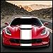 thumbnail image 3 of Sticker Connection | Fender Stripes Hash Marks | Vinyl Decal Universal for Car Truck Sticker Racing Stripe | 7"x20" (Red), 3 of 4