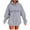 Gray, variant on JSheng Hoodies Tops for Women Women's Casual Heart Printing Long Sleeve Comfortable Sweatshirt Tops Beige L