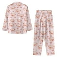 thumbnail image 7 of FOR U DESIGNS Heart Pig Pajama Sets for Women 2 Piece Button Down Tops Size 4XL Long Sleeve Button Up Pajamas for Women Jogger Button Front Nightwear with Pockets, 7 of 7