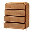 thumbnail image 2 of bali & pari Sampit Rattan 4-Drawer Storage Cabinet - Handwoven Cane Unit, 2 of 6