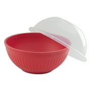 Nordic Ware 14 Cup Plastic Microwave Quick Pop Popcorn Popper, Red, 68402W