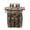 Gray, variant on Retro Waterproof Crazy Horse Leather Canvas Large Capacity Backpack,Brown