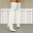 thumbnail image 3 of Womens Tall Boots Winter Casual Knee High Boots Solid Color Pointy Toe Side Zipper Stiletto Heel Dressy Long Boots for Party Daily Wear, 3 of 8