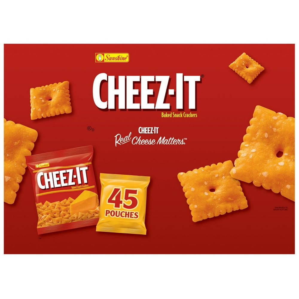 Product of Cheez-It Crackers Individual Pouches 45 Ct. - Walmart.com ...