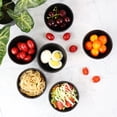 thumbnail image 4 of TP 10 Ounce Melamine Bowls Set, 4.5" Unbreakable Soup Bowls, Cereal Bowl Set of 6, Black, 4 of 6