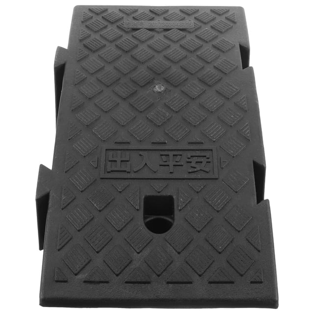 WRITWAA sidewalk car ramp Slope Ramp Pad Black 1Pcs Anti-slip Design for Vehicle Owners