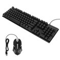 thumbnail image 2 of Gaming Keyboard And Mouse Combo, Quick Response Ergonomic Design Plug And Play Waterproof Keycap Keyboard And Mouse Gaming  For Home For Office D280 Black Set, 2 of 8