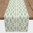 thumbnail image 3 of Creative Products Geometric Shibori Sage Green 16x72 Poly Twill Table Runner, 3 of 3