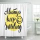 thumbnail image 1 of ABPHQTO Black Smile Lettering Motivating Say Always Keep Smiling Effect Cortina de ducha 160x180 cm, 1 of 1