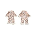 thumbnail image 2 of BemeyourBBs Baby Girls Halloween Pajamas Pumpkin/Ghost Print Button up Jumpsuit, 2 of 6