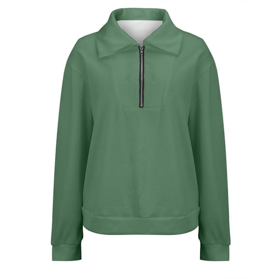 Women's Stand Collar Half Zip Sleeveless Fleece Sweatshirt, Lightweight Breathable Pullover for Daily Comfort, Lounge at Home, Gym Sessions, Casual Outings, and Easy Layering in All Seasons Green L
