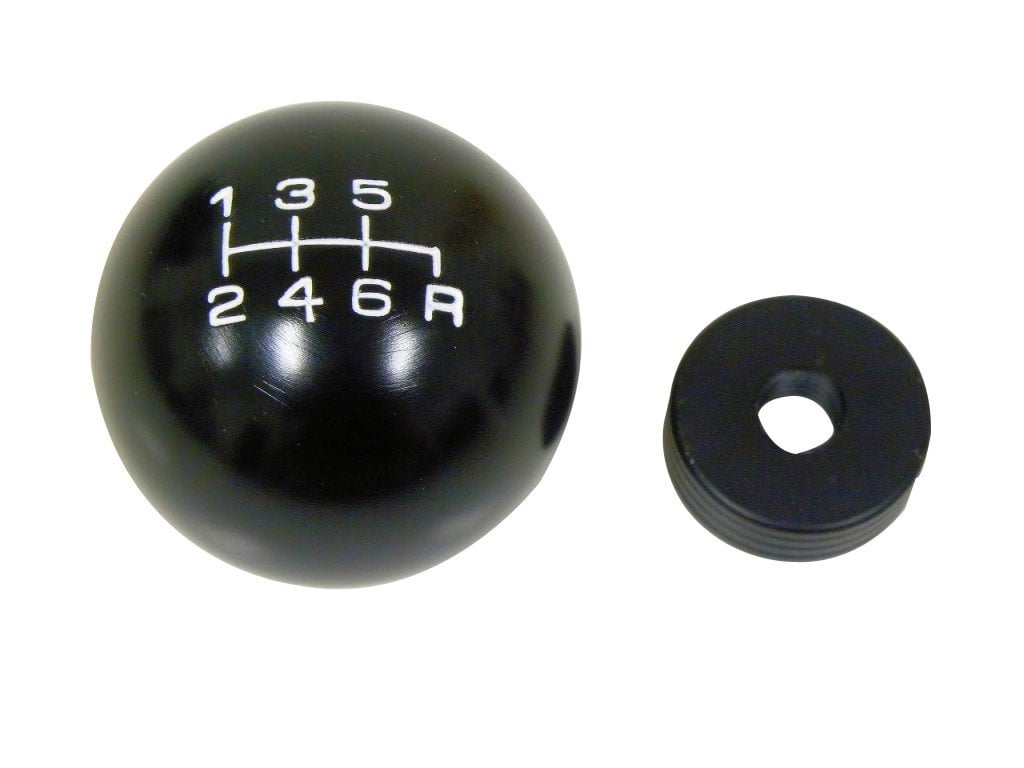 10x1.25mm Thread 6 speed JDM Round Ball Shift Knob in Gunmetal Grey Gray Silver Billet Aluminum for Infiniti G35 G37 G37S