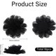 thumbnail image 2 of Chiffon Tulle 3D Flower for DIY Headbands Flower Clothing Shoes Hats Accessories Black 75x29mm, 2 of 9