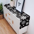 thumbnail image 5 of Table Runners 72 inches Long, Christmas White Snowflake Black Background Table Runner Farmhouse Dresser Scarves,Decortaive Table Runner Cover for Dining Coffee Table Holiday Party Wedding, 5 of 8