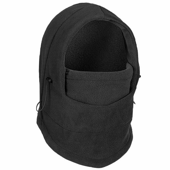 Winter Balaclava Ski Face Mask Windproof Fleece Black Head Hood Warm Hats 1-Pack