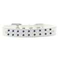thumbnail image 3 of Dog, Puppy  Pet Fashion Collar, "Pearl and Blue Crystal Rimsets Sprinkles", 3 of 5