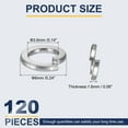thumbnail image 2 of Uxcell Rondelle à Ressort, Rondelles en Acier Inoxydable pour Diverses Applications 120 0.14 Po, 2 of 7