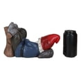thumbnail image 6 of Whimsical Holiday Tipsy Drunk Garden Gnome Sleeping Near Squirrel Wine Holder, 6 of 9