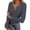 Dark Gray, variant on pstuiky Womens Casual Tops Fashion Long Sleeve Solid Color Womens Blouses Comfort Loose Fit V-Neck Tees Tops Women'S Workout Tops
