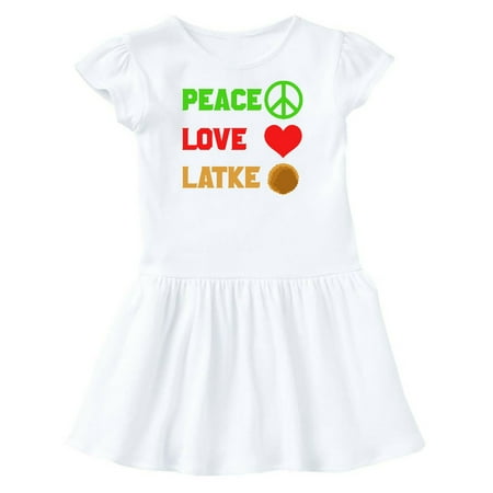 

Inktastic Hanukkah Funny Latke Gift Toddler Girl Dress
