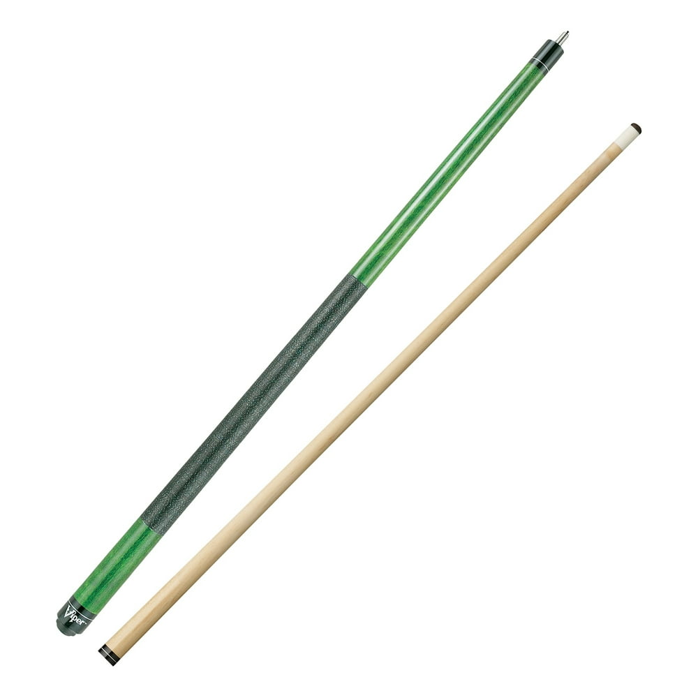 Viper Elite Series 58" Billiard/Pool Cue, 2 Piece, Green, 19 Ounce