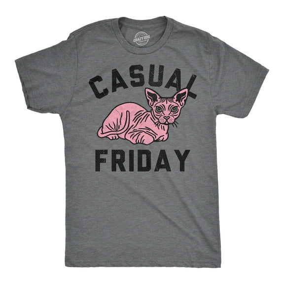 Mens Funny T Shirts Casual Friday Sarcastic Hairless Cat Graphic Novelty Tee for Men Graphic Tees