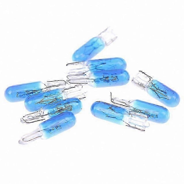 10-Pack T5 12V 1.2W Halogen Bulbs for Car Interior Dashboard and Instrument Panel Lighting