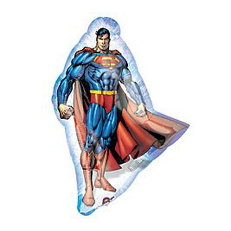 SUPERMAN BALLOON Large Shape Foil Mylar Balloon Party Supplies Decorations Foil Mylar Balloon