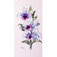 thumbnail image 2 of Kovacs, Anna Brigite 9x14 Black Ornate Wood Framed with Double Matting Museum Art Print Titled - Tropical Floral, 2 of 4