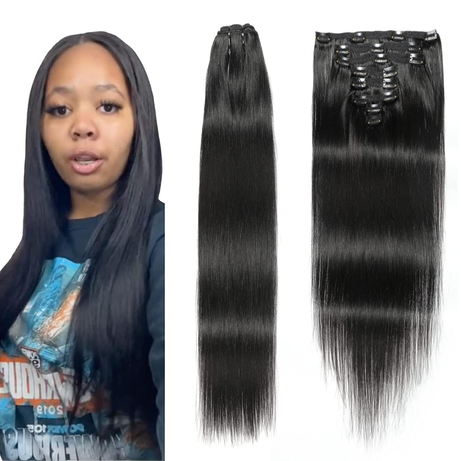 Lace clip in hair extensions Clearance