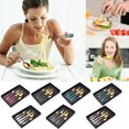 thumbnail image 4 of TIMIFIS A Tableware Cutlery Set 5-Piece Stainless Steel Cutlery Set Knife Spoon and Fork Set Cutlery Set Mirror Polished Smooth Edges Hand Wash Recommended Kitchen Gadgets, 4 of 5