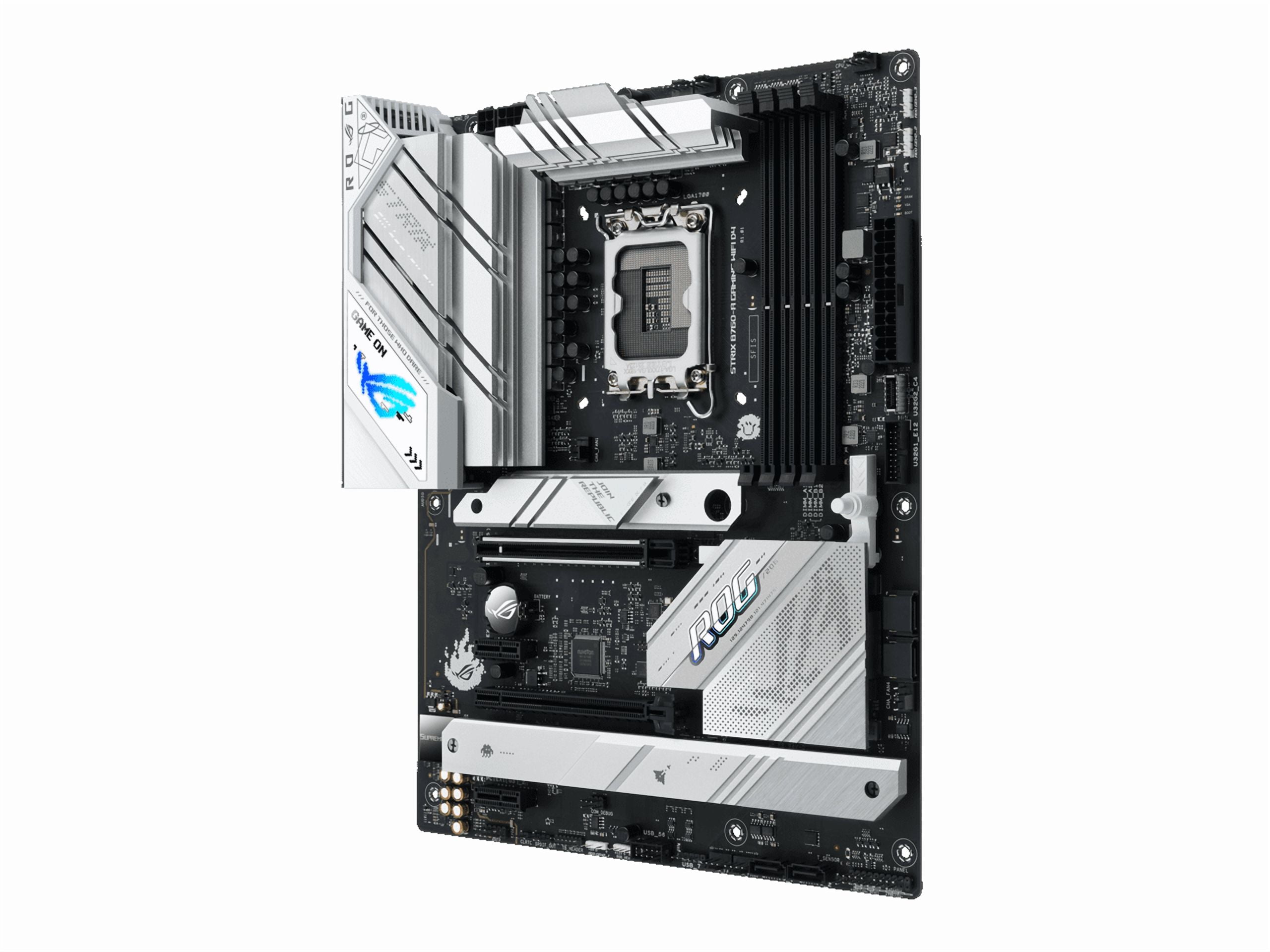 Asus ROG Strix B760-A GAMING WIFI D4 Gaming Desktop Motherboard - Intel B760 Chipset - Socket LGA-1700 - ATX